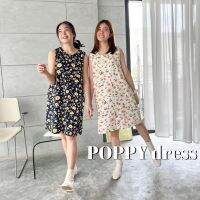 F030 poppy dress เดรสสั้น มีกระเป๋า มีซับใน