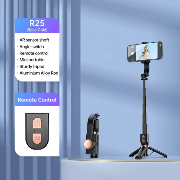 กล้องเซลฟี่ติดตัวให้ความเสถียรบลูทูธแบบกล้อง-vr-ข้อต่ออเนกประสงค์พร้อมฉากยึดสามขาสำหรับสมาร์ทโฟน-xiaomi-iphne