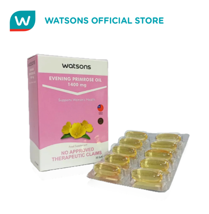 WATSONS Evening Primrose Oil Softgel Capsule 1400mg 1 Capsule (sold per piece) Lazada PH