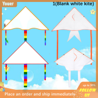 【Youer】 BLANK Kite เด็กศึกษาภาพวาดว่าวเด็กว่าวบินของเล่นกลางแจ้ง