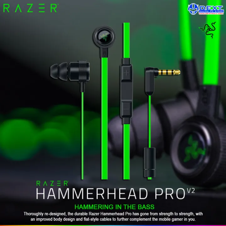 Razer Hammerhead Pro V2 In Ear Headset Free Pouch Lazada Indonesia