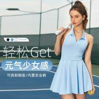 Womens Golf Wear Tennis Dress Polo Collar Badminton Clothing Fitness Sportswear 2023 Skirt Shorts Tracksuit Gym Summer Wear