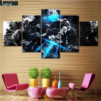 5 Pieces diy dimaond painting Wall Arts Movie Dead Space 3 Poster diamond embroidery mosaic kits full square round drill decor