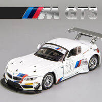 1:24 BMW Z4 GT3 IM ฟรี Wheeling High Light Sport Racing รถของเล่น Diecast โลหะผสมขนาดเล็ก