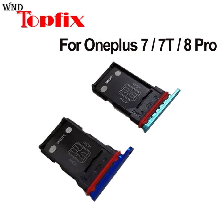 【✱2023 HOT✱】 anlei3 สำหรับ Oneplus 7 7T 8 Pro ซิมการ์ดชิ้นส่วนถาดใส่ซิมที่ใส่ซิมช่องเสียบบัตร Oneplus 7โปรซิมช่องเสียบบัตร