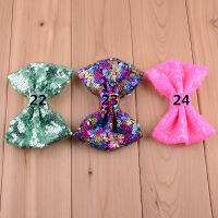 10 pcslot , Beautiful Sequins Bow for Apparel Accessory, Glitter Bowknot Without Clip