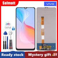 Salmatt 6.51นิ้ว Original IPS LCD สำหรับ Vivo Y01/Y02S/Y15A/Y15S/Y16/Y21/Y21A/Y21E/Y21G/Y21T/Y21S/Y32/Y33E/Y33S จอแสดงผล LCD แบบสัมผัสหน้าจอ Digitizer แทนการประกอบสำหรับ Vivo Y01แสดงหน้าจอ Y02S/Y15A/Y15S