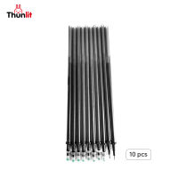 Thunlit ปากกาเจลลบได้ 10ชิ้น 0.5mm สีดำ ไส้ปากกาเจลลบได้ สำหรับเรียนหรือทำงาน