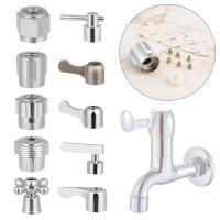 AAYEYIH 1Pcs ลูกบิด วาล์วเปิดอย่างรวดเร็ว แกน Handwheel Faucet Handle ที่จับอ่างล้างหน้า รางน้ำขนาดเล็ก วาล์วสามเหลี่ยม