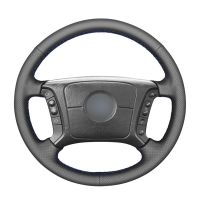 Hand-stitched Black Artificial Leather Car Steering Wheel Cover for BMW E46 1998-2004  E36 1995-1997 X3 E83 X5 E53 E38 1994-2001 Steering Wheels Acces