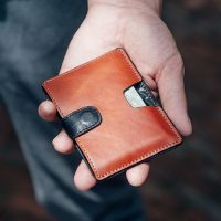 【CW】卐□✳  NewBring Leather Credit Card Holder Man Purse Money Cash Wallet Female Business   ID Sleeve