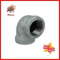 ข้องอเหล็ก 90 องศา เกลียวใน CITY 1/2 นิ้ว สีเทาSTEEL FPT ELBOW PIPE FITTING 90-DEGREE CITY 1/2IN GREY **ขายดีที่สุด**