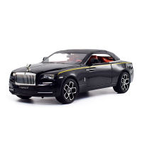 1:24 Rolls-Royce Yaoying รุ่นโลหะผสมดึงกลับเสียงและแสงจำลองสำหรับเด็กรุ่นโลหะผสมของตกแต่งรถยนต์