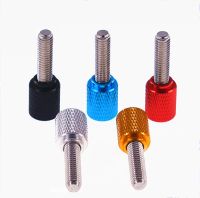 1Pcs Colourful Thumb Screw M3 Aluminum Alloy+Stainless Steel Flat Head Knurled Hand Grip Knob Step Machine Bolts Screw Nut Drivers