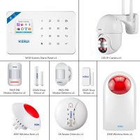 KERUI W18 Alarm System for Home Security Alarm Residential Motion Sensor APP Control Smart GSM WIFI Burglar Alarm System Kit Household Security System