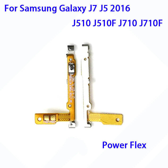 คุณภาพสูงต้นฉบับสำหรับ-samsung-galaxy-j7-j5-2016-j510-j510f-j710-j710f-สวิตช์ปุ่มปรับระดับเสียงอะไหล่สายเคเบิลเฟล็กซ์ปุ่มเปิดปิด