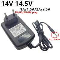 14V 14.5V DC 3.5x1.35mm Power Adapter AC DC 14V 14.5V 1A 1.5A 2A 2.5A acdc adaptor Power Switching Supply EU US EU UK Converter