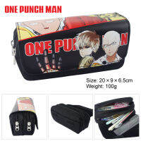 Saitama ONE PUNCH-MAN กล่องดินสอสำหรับเด็กนักเรียนดินสอเอนกประสงค์กระเป๋าสตางค์การ์ตูนตัวอักษรขนาดใหญ่ Double-Layer กระเป๋าดินสอซิปกระเป๋าสตางค์เด็กผู้หญิงของขวัญ