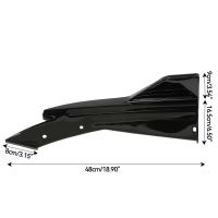 ][= 2PCS Universal Car Rear Bumper Spoiler Lip Wing Trim Protection Anti-Crash Diffuser Side Skirt Wrap Angle Canards Splitter Black