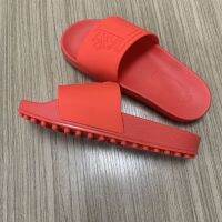 Spring Summer 2023 New rubber beanie sole jelly TODSˉslipper sandals embossed slippers China red