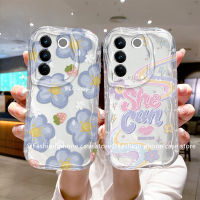 Phone Case เคส VIVO V27e เคสลายกราฟฟิตีสีสันสดใส VIVOV27e ใสโปร่งแสงกันตกป้องกันเลนส์ทั้งหมดกรอบด้านหลังซิลิโคนนิ่ม2023