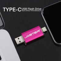 Hot 2 In 1 TYPE-C ศัพท์ USB 2.0แฟลชไดรฟ์ความจุจริงไดรฟ์ปากกาฟรีโลโก้ที่กำหนดเอง Memory Stick 64GB32GB16GB8GB4GB U Disk