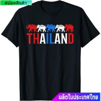 2023 NewThai ช้างมีธรรมะสูงมงคลเพื่อเป็นเกียรติแก่ธงศักดิ์สิทธิ์เสื้อยืดช้างไทย