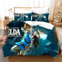 ✤☽☃ Zeldas Series 3D Switch Game Bedding Set Cartoon Kids Duvet Cover Set Pillowcase Queen King Double Bed Home Dropshipping