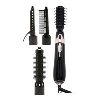 4 in 1 Hot Air Brush Electric Hair Straightener Curler Negative Ion