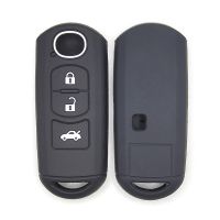 fgjfykjd Lcyam Key Fob Cover Case for Mazda 3 CX-3 CX4 CX5 Smart Key 3 Button