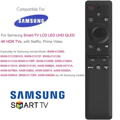 รีโมตคอนล สําหรับ Samsung Smart- LCD LED UHD QLED 4K HDR s พร้อมปุ่ม Netflix Prime Video