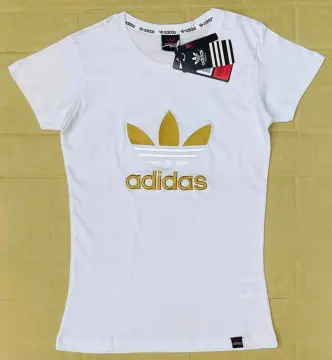 Gold adidas shirt clearance women's