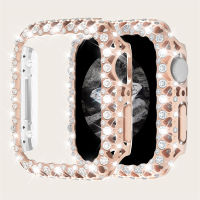 เคสสำหรับ Apple Watch เพชรส่องแสงเป็นประกายระยิบระยับขนาด45มม. 41มม. 8 7รักฝาครอบป้องกันเพชรสำหรับ I Watch Series 8/7สำหรับผู้หญิงหญิงสาว (ไม่รวมฟิล์มป้องกัน)