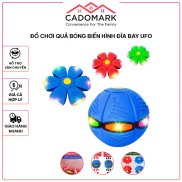 Đồ chơi quả bóng biến hình đĩa bay UFO cho bé có đèn led CADOMARK giúp bé
