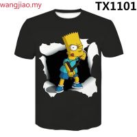 Cartoon The Simpsons T Shirt Anime TV Series 3D Print Men Women Casual T Shirt Summer Graphic Tees The high quality Tops