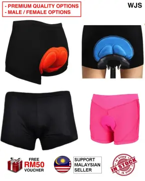 Men Women Under Shorts Padded Cycling Underwear Triangle