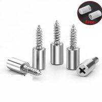 1/2/4/6/8/10pcs Cabinet Board Screws Self-tapping Screw with Rubber Sleeve Laminate Support Glass Hard Nonslip Partition Nail Screw Nut Drivers