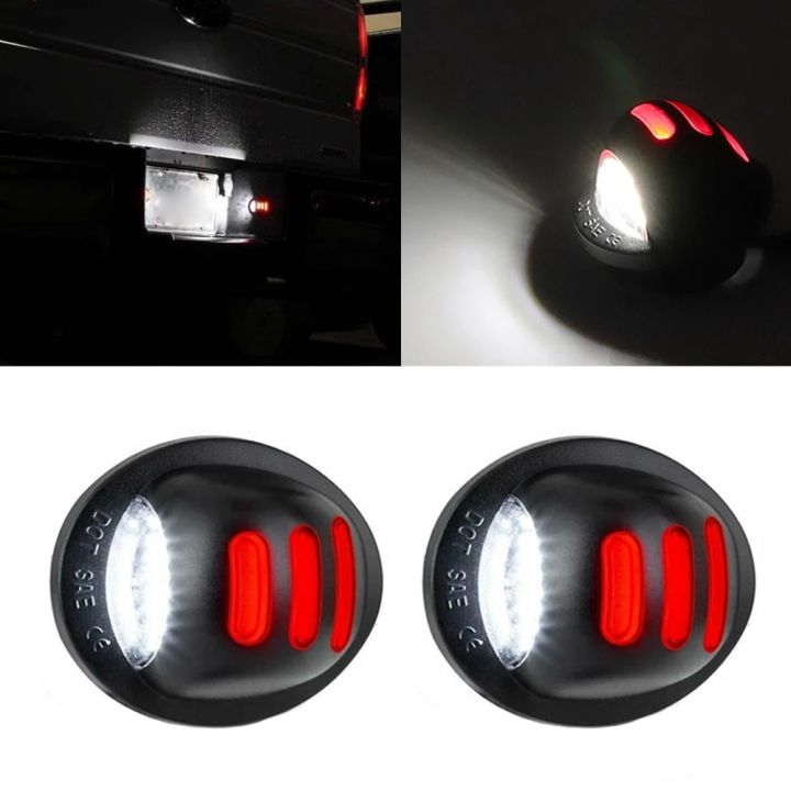 2Pcs Auto Number License Plate Lights Lamp For Ford F150 F-150 F-250 F-350 F-450  F 150 250 350 450 LED Car Luces Assembly New