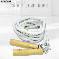 long rope skipping fitness body shaping slimming wooden handle rope skipping