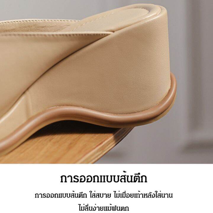 รุ่น326-รองเท้าแตะแฟชั่นผู้หญิง-แต่งดอกไม้ไข่มุก-น้ำหนักเบา-สวมใส่สบาย-ไซส์-36-40-พร้อมส่งจากไทย