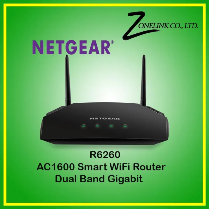 Netgear R6260 AC1600 Smart WiFi Router Dual Band Gigabit | Lazada.co.th