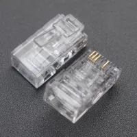 【Ready】? bit engeerg network over 5 categories 5 and 6 categories ed network computer gold-plated cryl head 45 connector