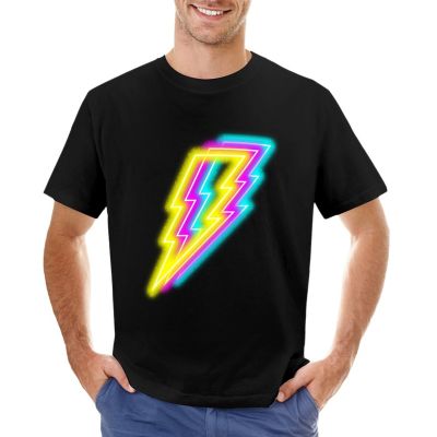 Neon Lightning Bolt T-Shirt Sublime T Shirt Tshirts For Men