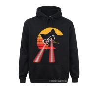 Sudadera con capucha de Ojos Láser de gato para hombres, sudaderas de Hip Hop, sudaderas Funky, sudaderas con capucha para el Día de San Valentín