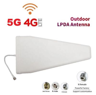 เสาอากาศ 5G 4G LPDA Antenna Directional 28dBi 4G Lte Mini Log periodic Antenna with L bracket