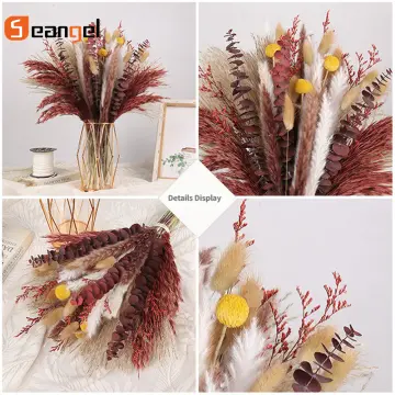 6pcs Mini Dried Flowers For Crafts, Dried Flowers With Stems For Crafts  Bulk, Wildflower Party Decor For DIY Photo Props Gift