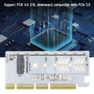 การ์ดอะแดปเตอร์ PCIe M.2 PCIe ไปการ์ดอะแดปเตอร์ NVMe 64Gbps สำหรับ2242
