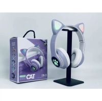 หูฟังแมว หูฟังเกมมิ่ง เครื่องเสียงเพลงและคอมพิวเตอร์ สไตล์น่ารัก 5สี สีดำ สีชมพู สีม่วง สีฟ้า สีเขียว