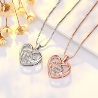 [COD] Beating heart love necklace female ins light luxury niche high-quality temperament clavicle chain Day gift