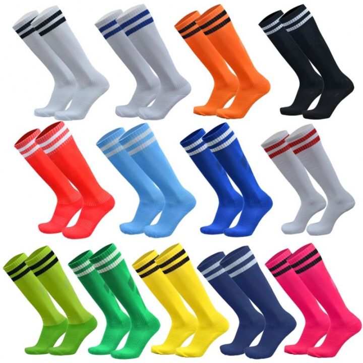 Breathable Spandex Plaid Pattern Soccer, Men's 1Pair Unisex Non Slip Outdoor Sports Football Basketball Cycling Bottom Soccer Socks for Running,Temu